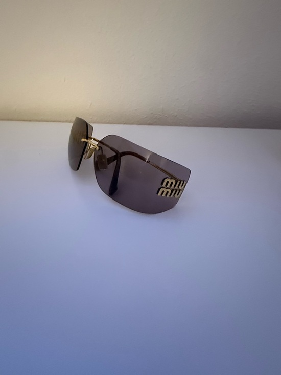Miu Miu Aube Sunglasses (Brown-Gray) main image 2